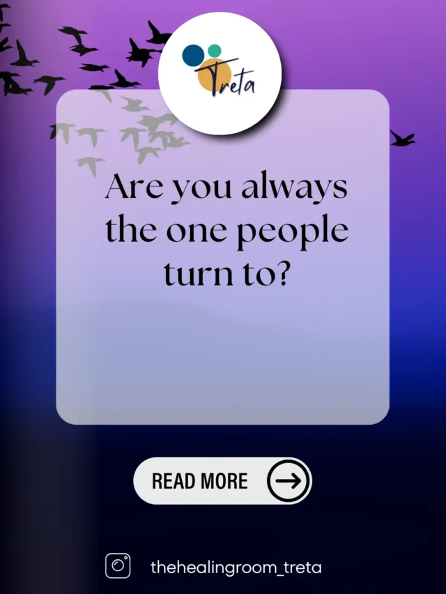 Are you always the one people turn to?